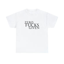 Load image into Gallery viewer, Zero Fux! Heavy Cotton Tee
