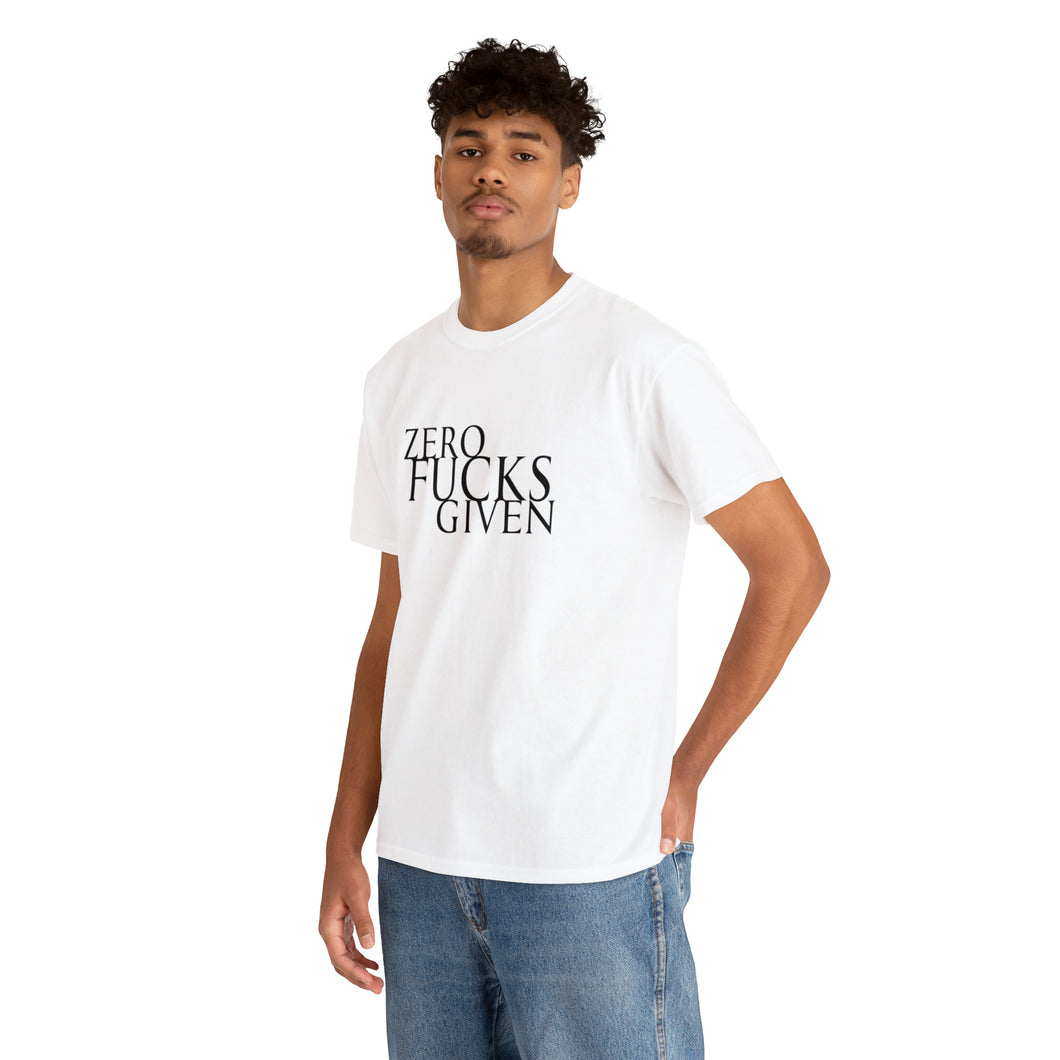 Zero Fux! Heavy Cotton Tee