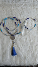 Load image into Gallery viewer, &quot;Throat&quot; Healing Energy waist bead and anklet set
