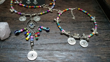 Load image into Gallery viewer, &quot;Hamsa Hamsa 2&quot; Necklace, Earrings and Bracelet Set
