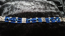 Load image into Gallery viewer, &quot;Chunky Evil Eye&quot; Triple Strand Bracelet
