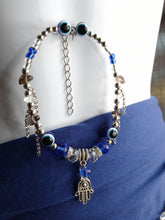 Load image into Gallery viewer, &quot;True Blue Ward&quot; waist bead and anklet set
