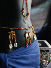 Load image into Gallery viewer, &quot;Fire Goddess&quot; waist bead and anklet set
