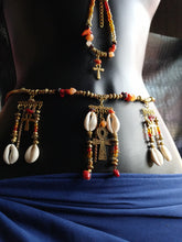 Load image into Gallery viewer, &quot;Fire Goddess&quot; waist bead and anklet set
