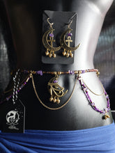 Load image into Gallery viewer, &quot;Ancient Seer&quot; waist bead and anklet set
