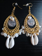 Load image into Gallery viewer, &quot;Golden Eye&quot; Chandelier Earrings
